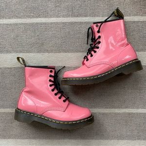 Dr. Martens Pink Combat Boots